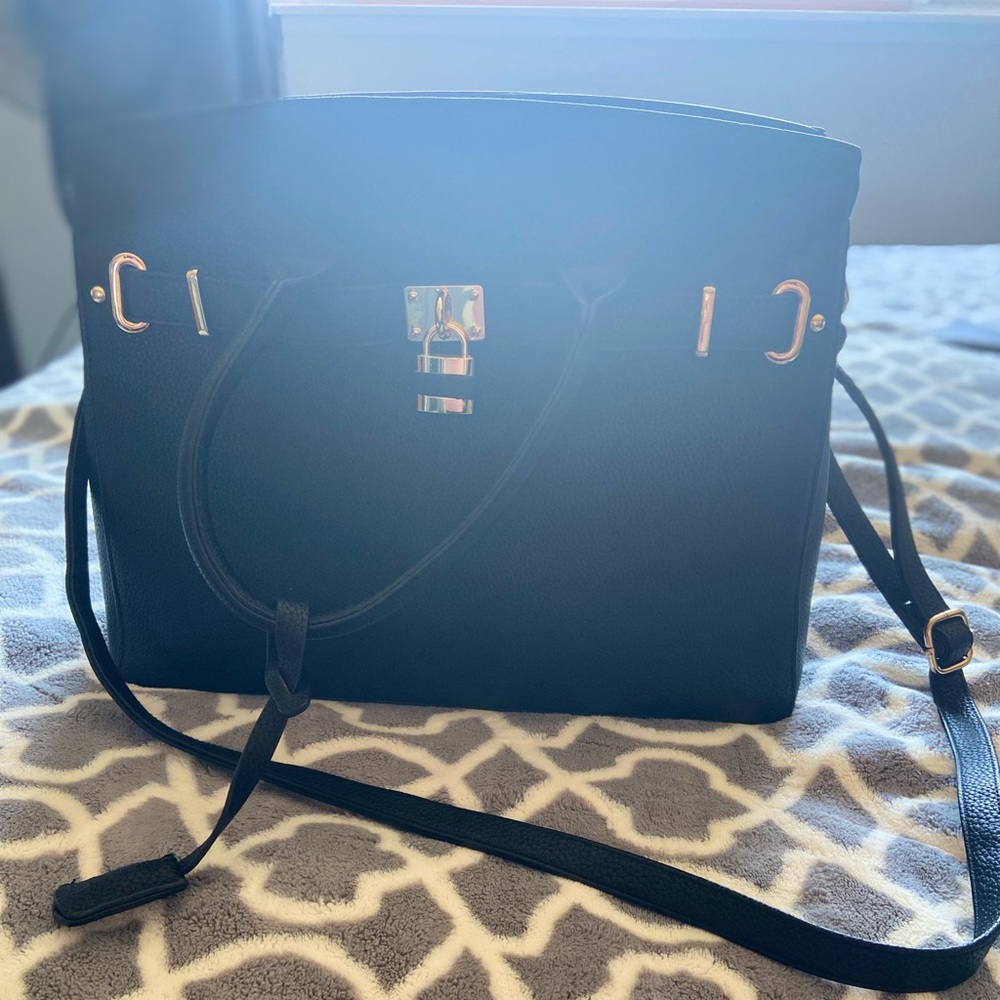 Black large tote